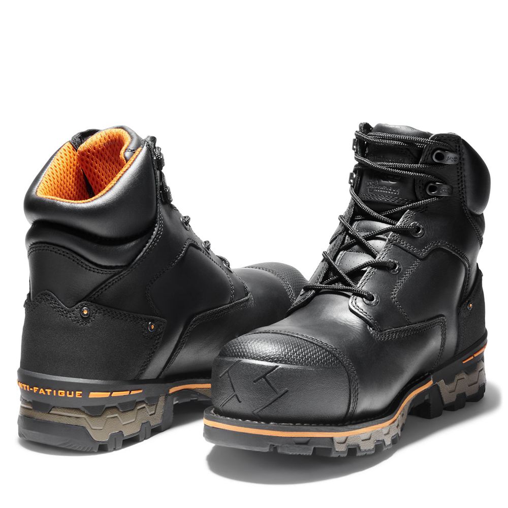 Botas de Trabajo Masculino - Timberland Pro® Boondock 6\" Comp Toe - IPZJF9875 - Pretas